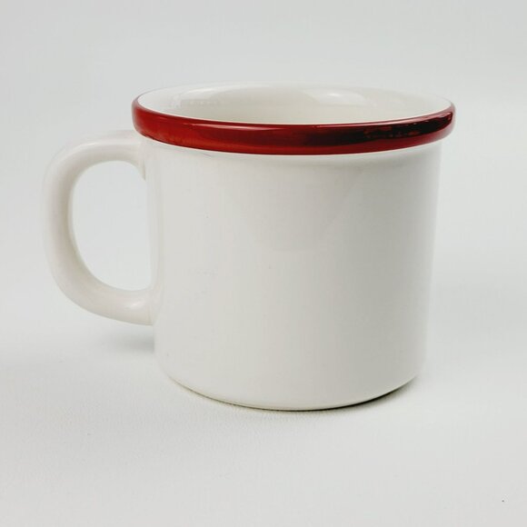 Pfaltzgraff Marimekko Christmas Tree Coffee Mug Red Trim Finland Style Design - Picture 2 of 10
